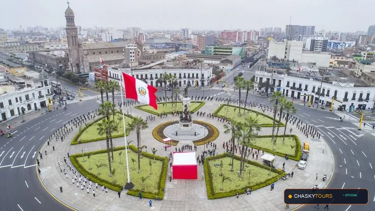 Plaza Mayor y Templo Matriz de Antonio Raymondi