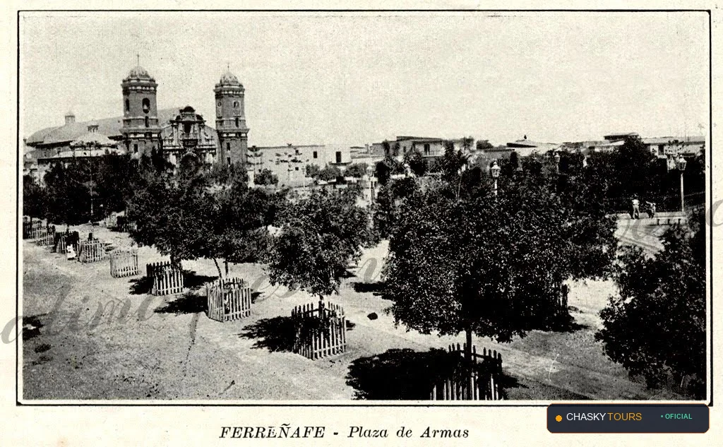 Plaza Mayor y Templo Matriz de Caqaris