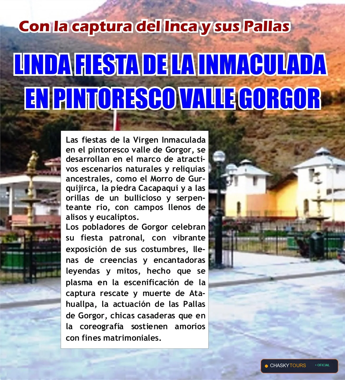 Plaza Mayor y Templo Matriz de Gorgor foto 1