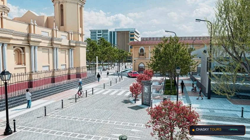 Plaza Mayor y Templo Matriz de Nueva Arica foto 2