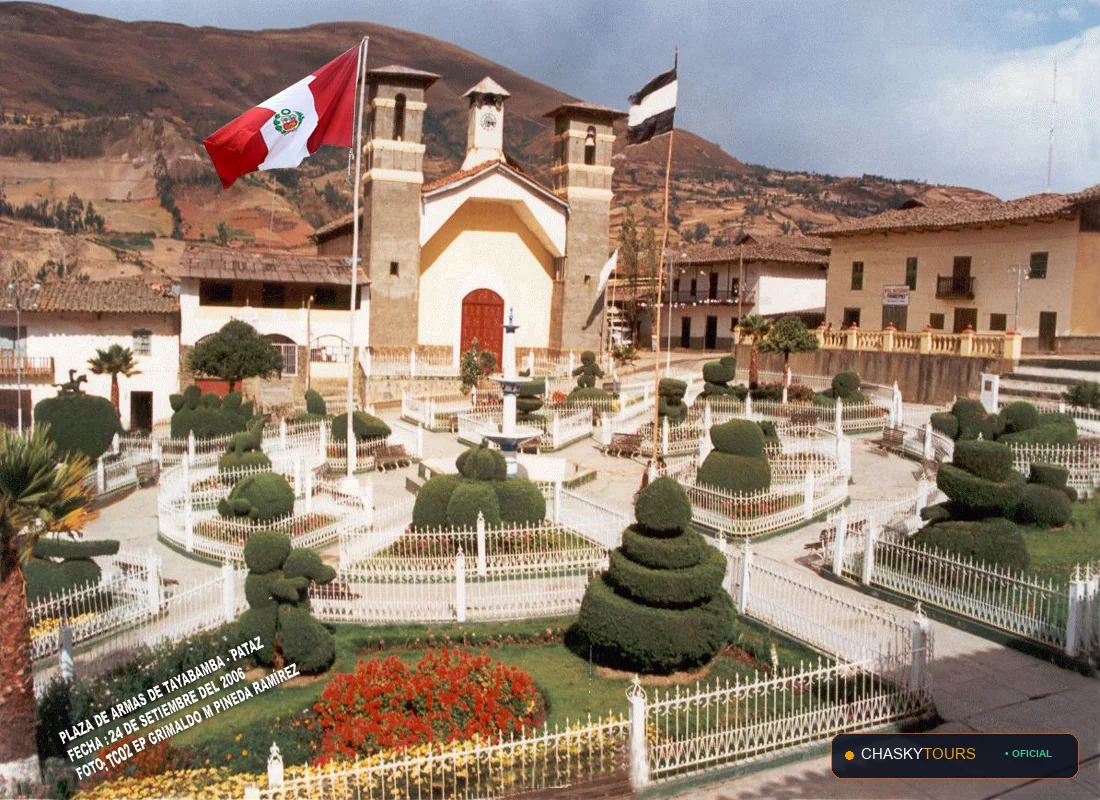 Plaza Mayor y Templo Matriz de Tayabamba